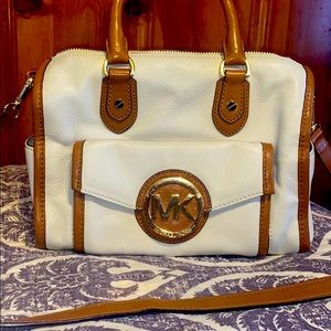 Leather Cream and tan Michael Kors bag